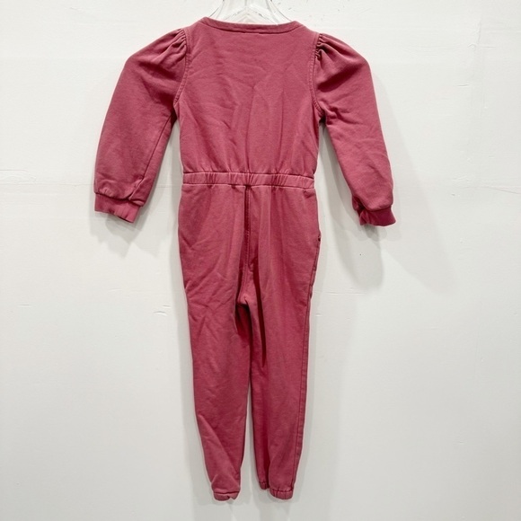 Crewcuts Girls’ French Terry Jumpsuit Pink Size 5 - Picture 2 of 8